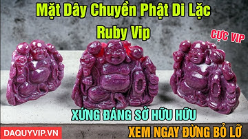 Mặt Dây Chuyền Phật Di Lặc Ruby - Viên Đá Của Sự Thịnh Vượng - Nống Cháy Nhiệt Huyết - Đá Quý VIP