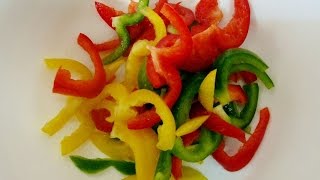 ensalada de pimientos tricolor antioxidante vitaminico