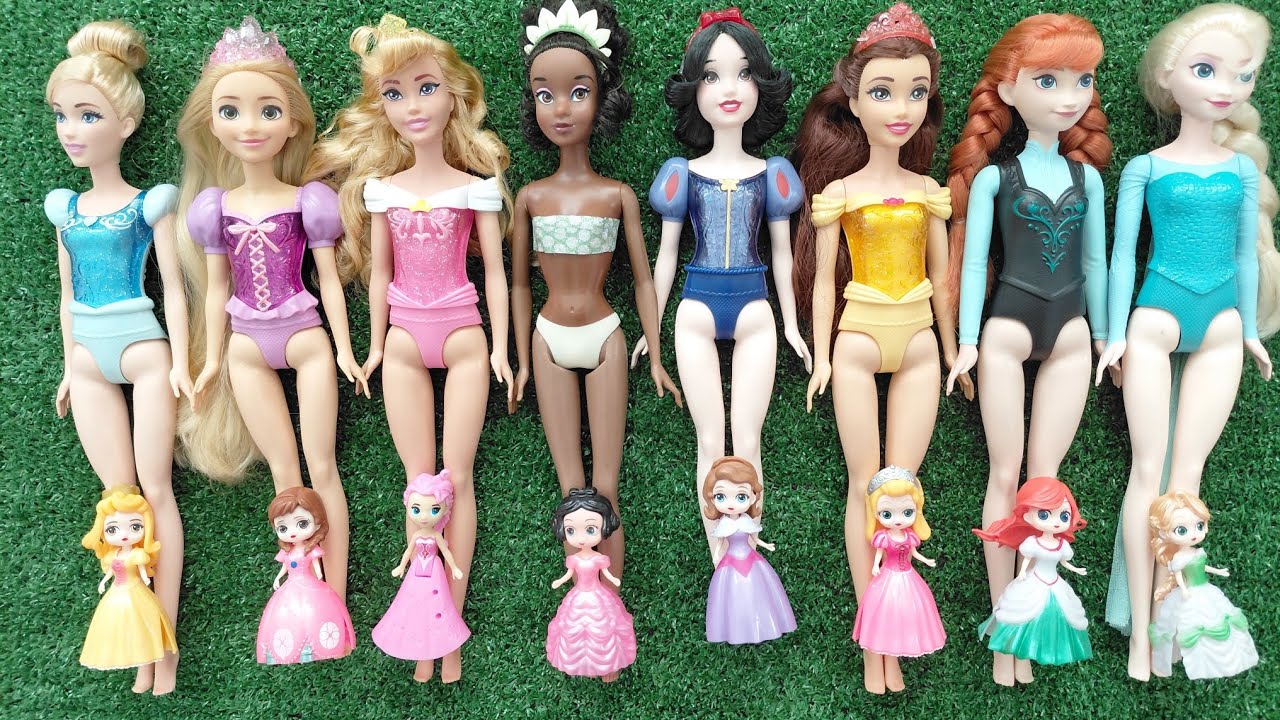 Disney Princess Doll Makeover ~ DIY Miniature Ideas for Barbie - Wig, Dress, Faceup, andMore! DIY