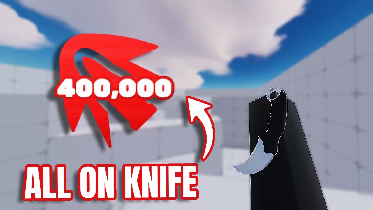 Getting 400K Kills on the Knife (Roblox Rivals)