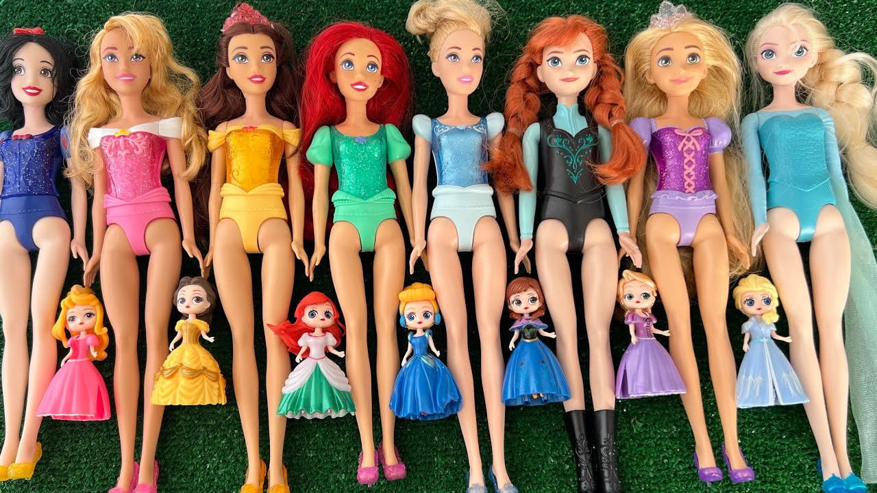 Disney Princess Dress Transformation DIY Miniature Ideas for ~ Wig, Dress, Faceup, andMore! DIY ASMR