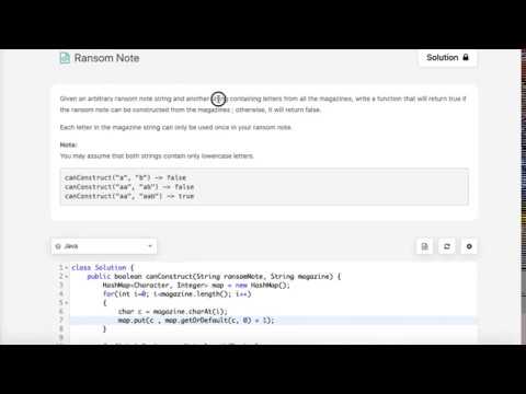 Ransom Note [LeetCode 383] | Hash Table | Approach and Intuition