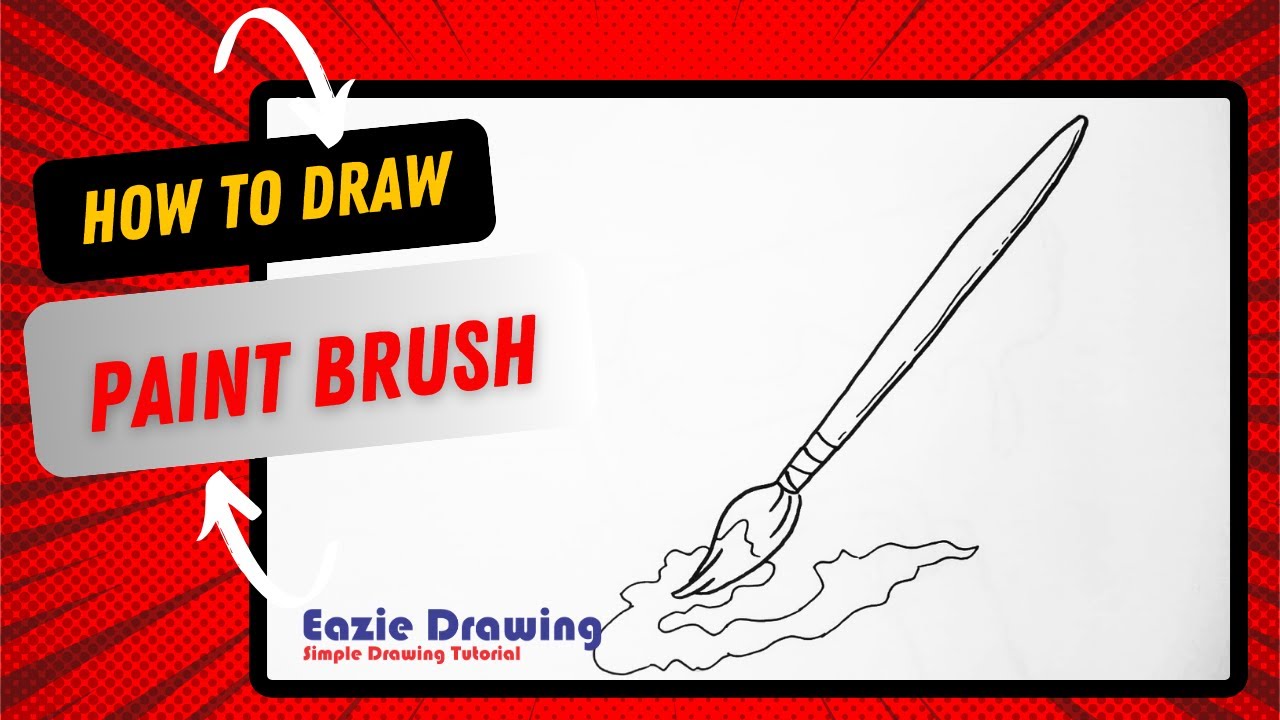How to Draw Paint Brush - YouTube