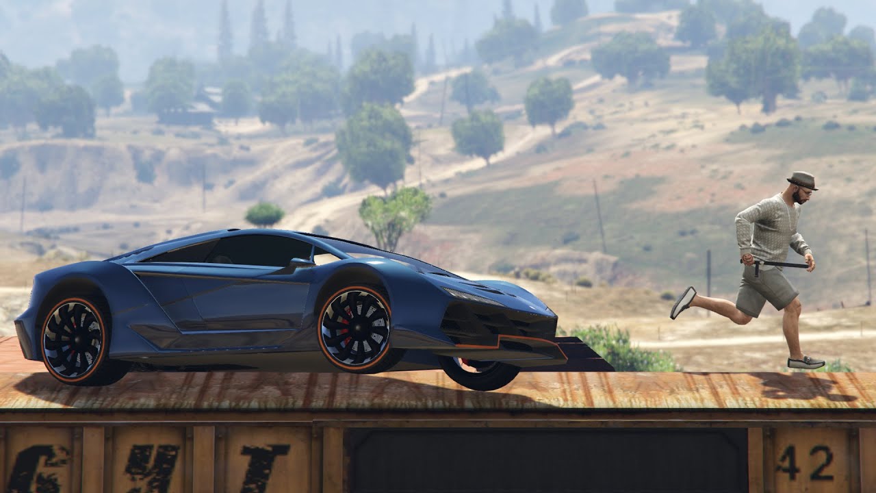 GTA 5 Komik Anlar - 'ZENTORNO İLE ADAM EZME!'