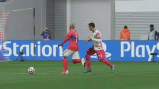 David Neres amazing goal MAT Tetouan against RB Leipzig FIFA 22