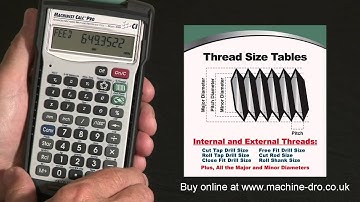 Engineers Calculator - Advanced Machining Math and Reference Tool
