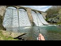 TROUT Fishing Below GIANT Spillway!