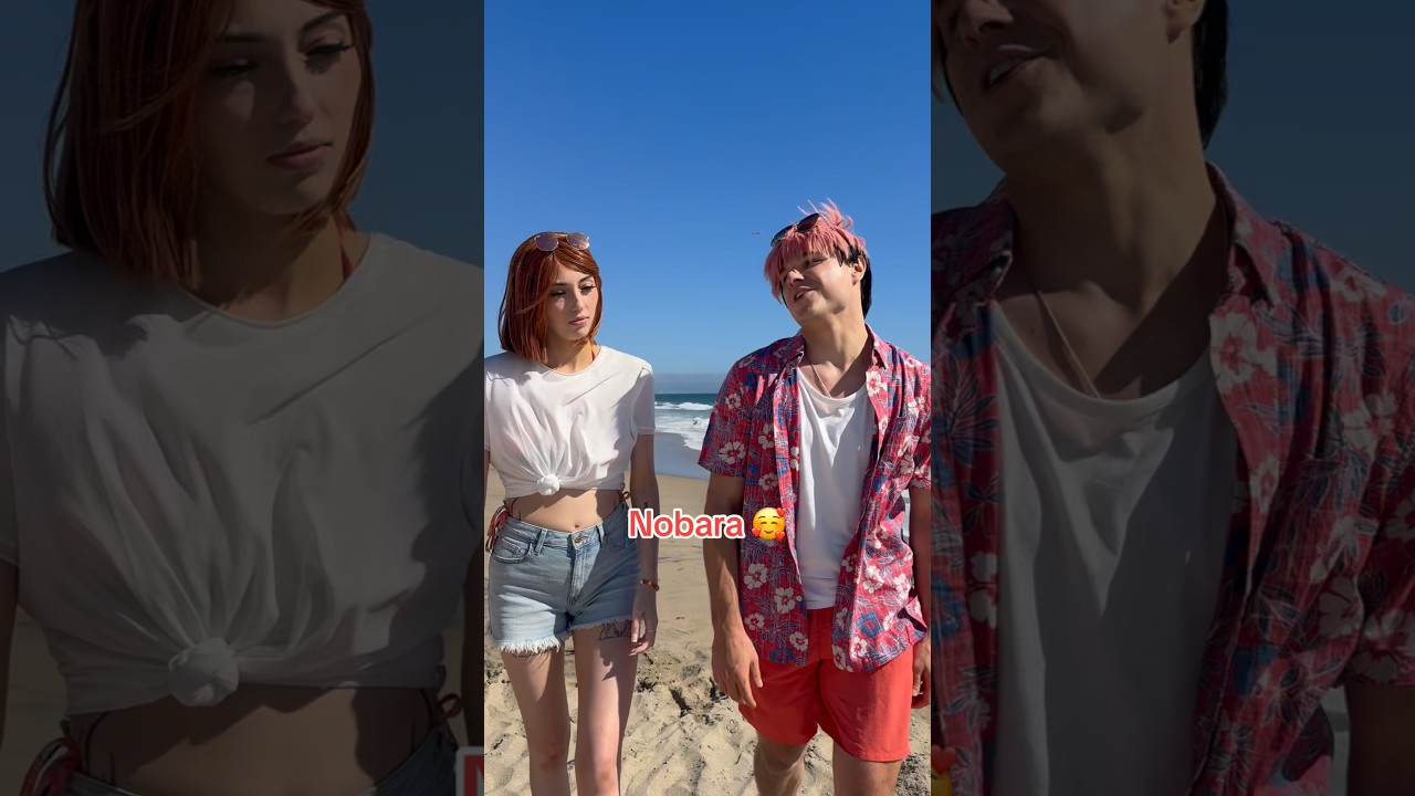 ITADORI X NOBARA BEACH EPISODE 🥰🏖️☀️ #anime #jujutsukaisen #itadori #nobara #jujutsukaisenanime