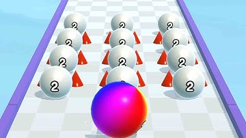 Ball Run 2048 - ASMR Game Very satisfying and relaxing Gameplay Walkthrough MAXFJK3