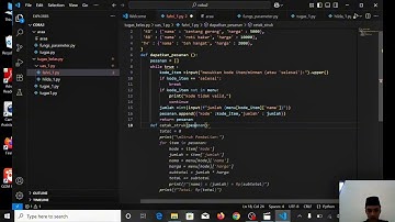 Program Kasir Sederhana (Coding+Hasilnya) - Tugas UAS Mahasiswa TI semester 2