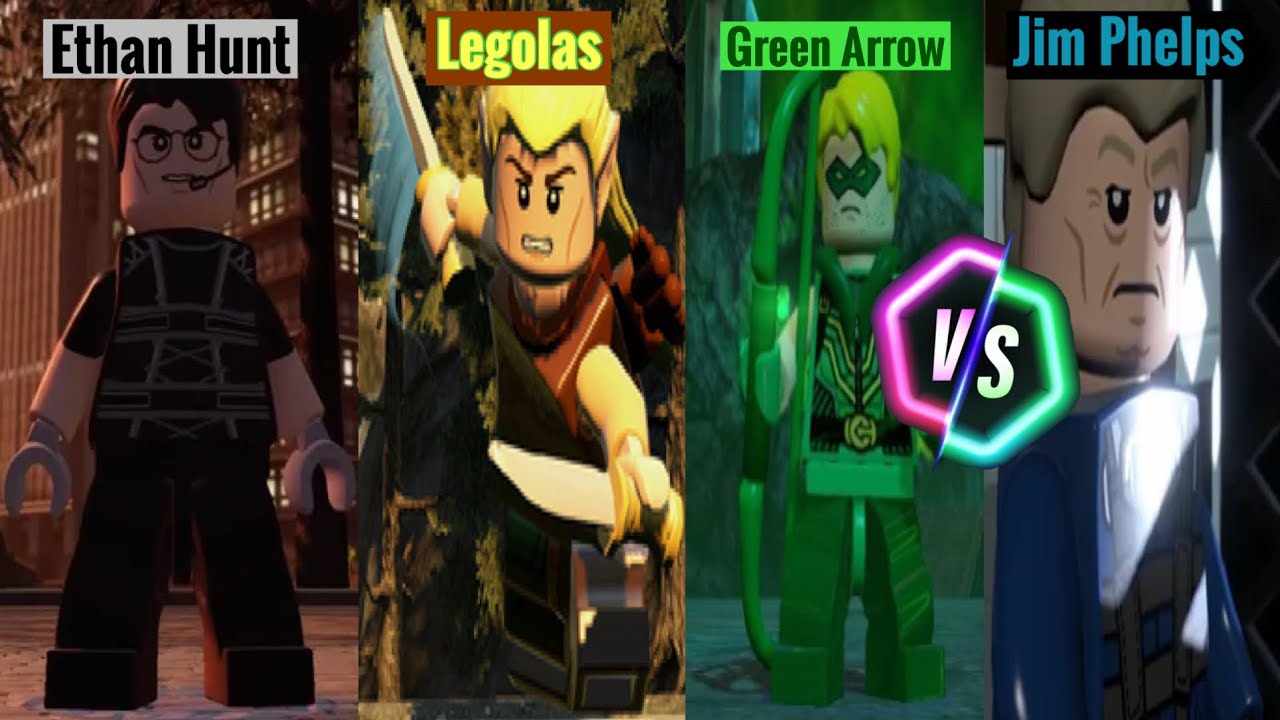 Lego Dimensions - Ethan Hunt & Legolas & Green Arrow Vs Jim Phelps!
