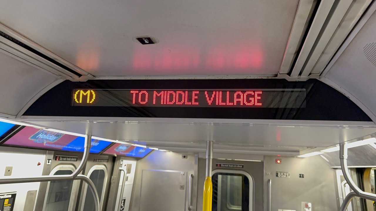 IND 6 Av Local: R160A (M) Train [Forest Hills-71 Av to Middle Village-Metropolitan Av 