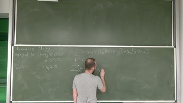 64. IEA: Example of maximization with inequality constraint - a customer choice problem