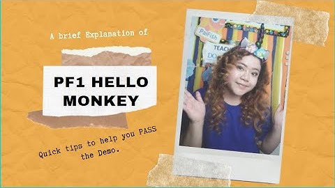 PF2 HELLO MONKEY DEMO INTERVIEW LESSON MATERIAL PALFISH
