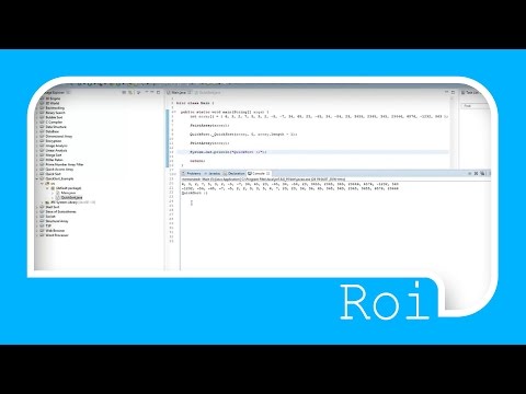 Quick Sort In Java - Roy