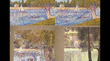 Interactive BCI-generative art: pointillism paintings, animated by the viewer mind