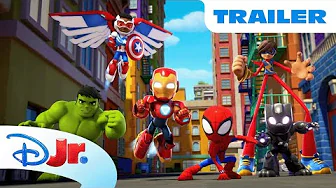 Spidey and Iron Man: Avengers Team-Up! 🦾🕷️ Premieres October 16th on Disney Jr.! | @disneyjr