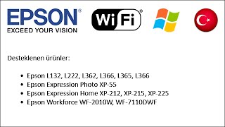 Set-Up Nasıl Epson Yazıcıları 2014 Wi-Fi Kullanmak Için Win Tr