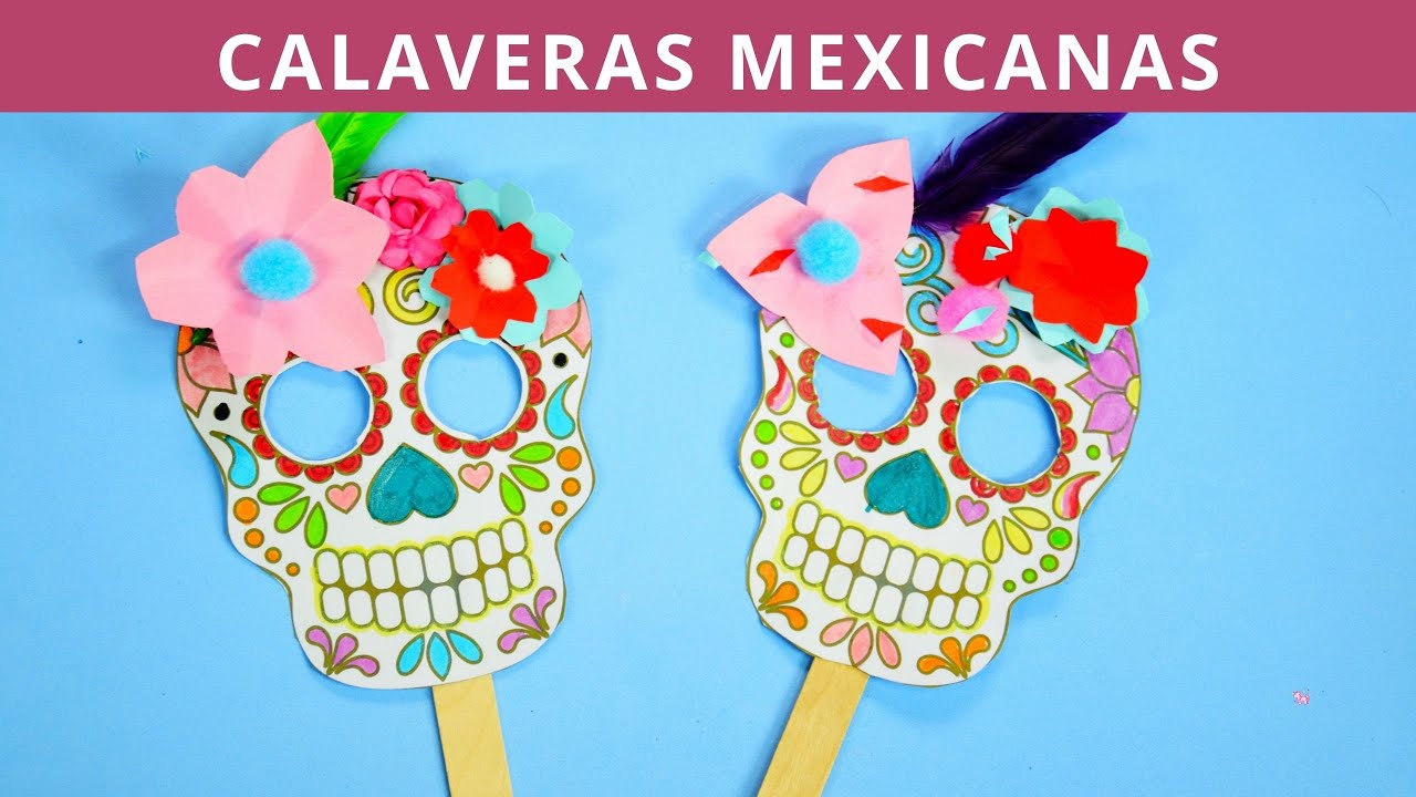 Cincuenta En detalle Tener cuidado Caretas de CALAVERAS MEXICANA - YouTube