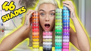 MIXING 46 SHADES OF MARSHMALLOW SLIME TOGETHER! WHAT WILL HAPPEN? | NICOLE SKYES