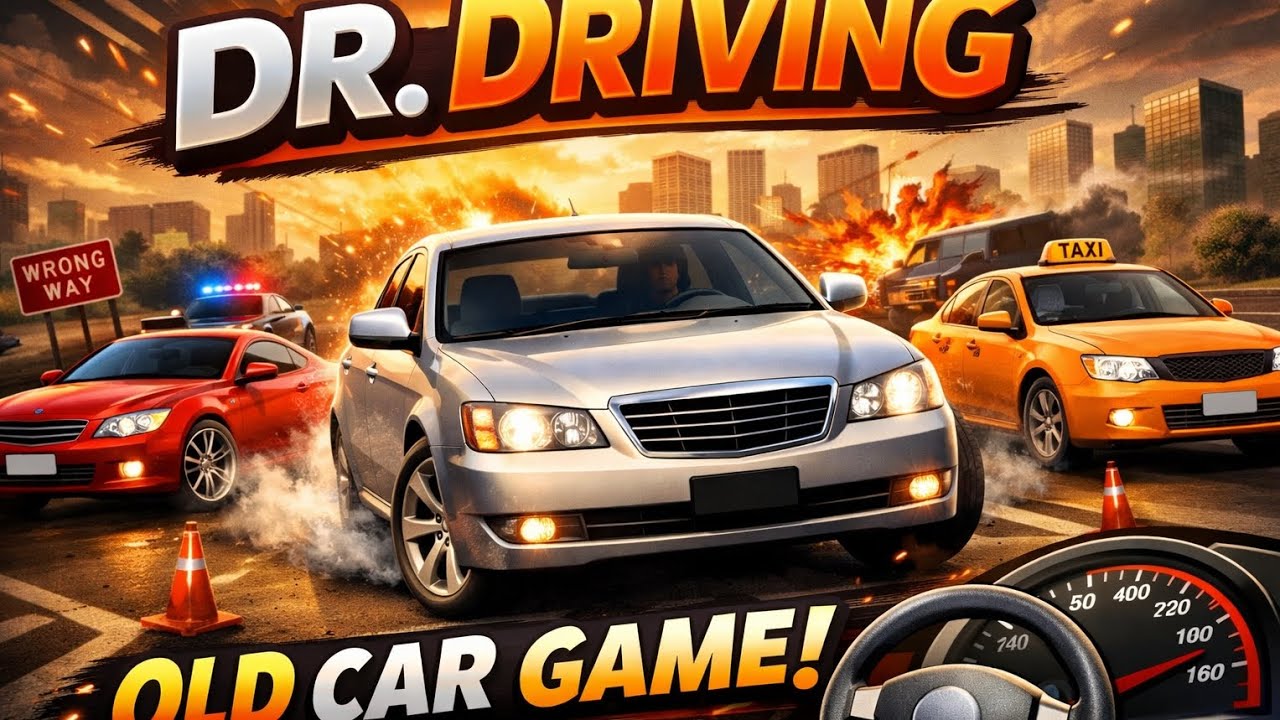 Techno Gamer play old car game dr.driving 