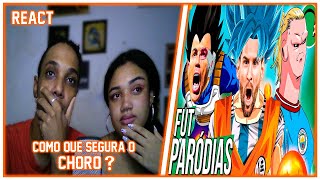 CASAL REACT - E SE OS JOGADORES FOSSEM PERSONAGENS DE DRAGON BALL? | Paródia - Medley Dragon Ball