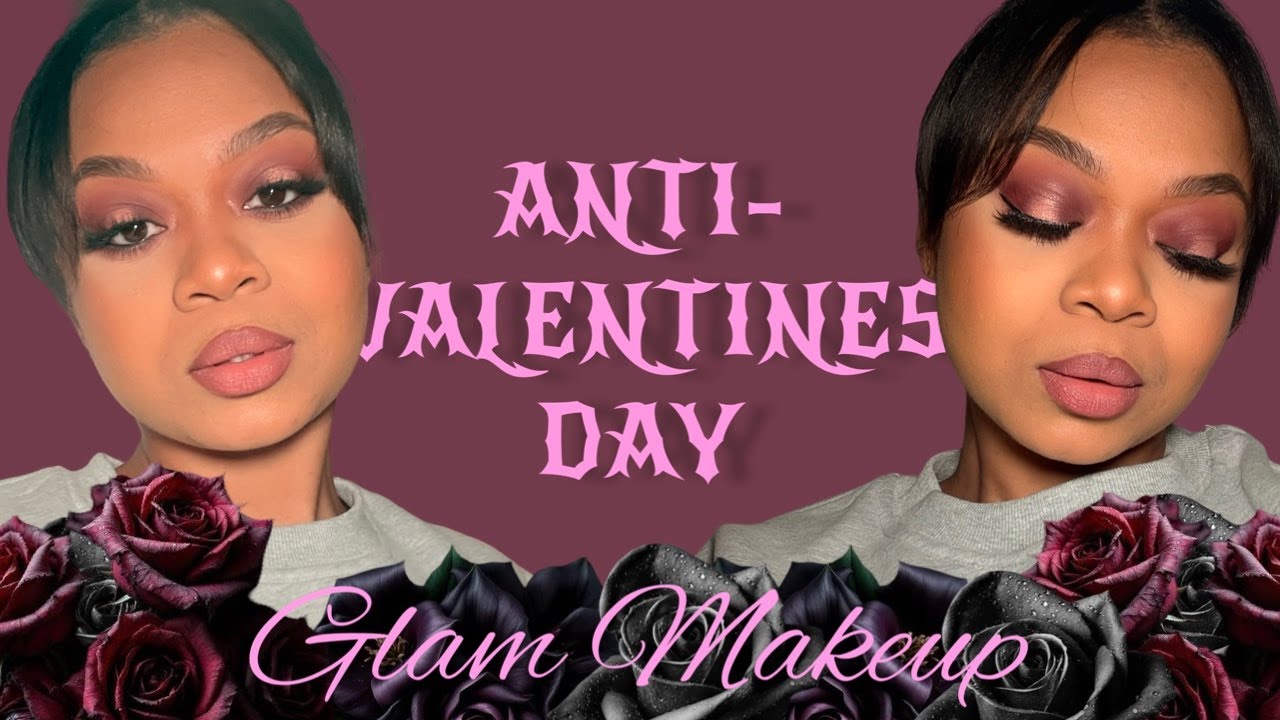 ANTI-VALENTINES DAY Halo Eyeshadow Glam Look💔🖤