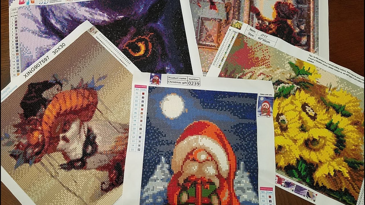 Mini Diamond Painting Haul & Some Finished Pieces - YouTube