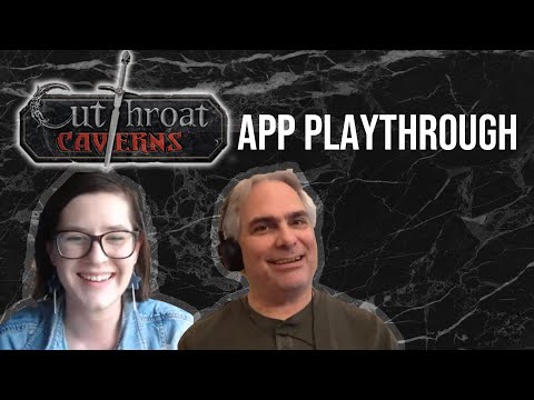 Cutthroat Caverns App Playthrough with Smirk and Dagger #howtoplay