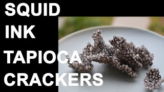 How To Make Easy Squid Ink Tapioca Crackers