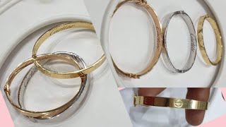 gold bangle cartier inspired