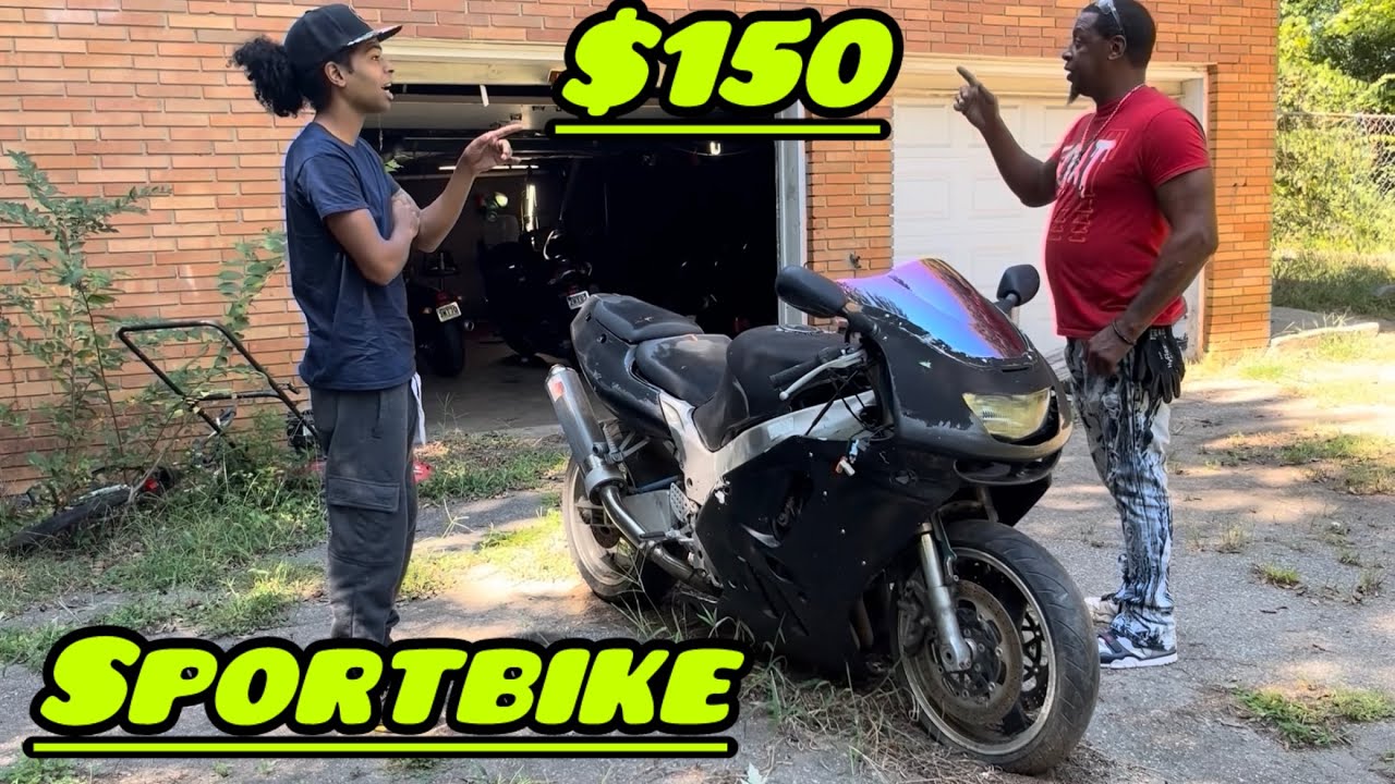 値下げ交渉⭕️フィットネスマシーン Bought $150 Kawasaki ZX9 SportBike CRAZY CHEAP - YouTube