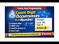 Java Program to Count Occurrences of a Digit in a Number | Coding Interview Question
