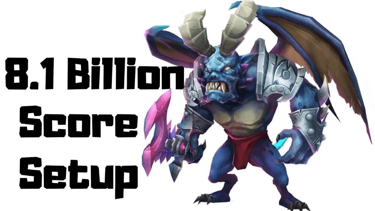 Archdemon 8.1 Billion score setup Castle Clash