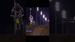 Travis pastrana backflips mid race crazy #travispastrana #supercross #backflip #crazy #mx #race Net Worth