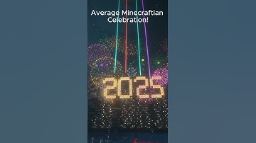 Epic Minecraft New Year 2025 Celebration! 🎉| #shorts #minecraft #newyear2025 #gaming
