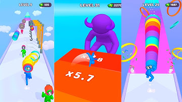 LAYER MAN 3D - ASMR Gameplay iOS,Android Walkthrough Pro Game Mobile-ALL LEVELS Layer Runner (ASMR)