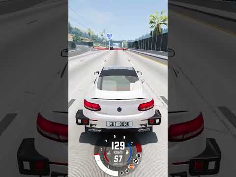 У какой машины лучше тормоза 😂 ? #shorts BeamNG Drive