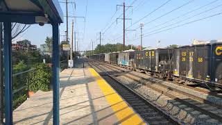 CSX HD 60FPS: RARE CSX Freight train at Seabrook on the Amtrak Northeast corridor!