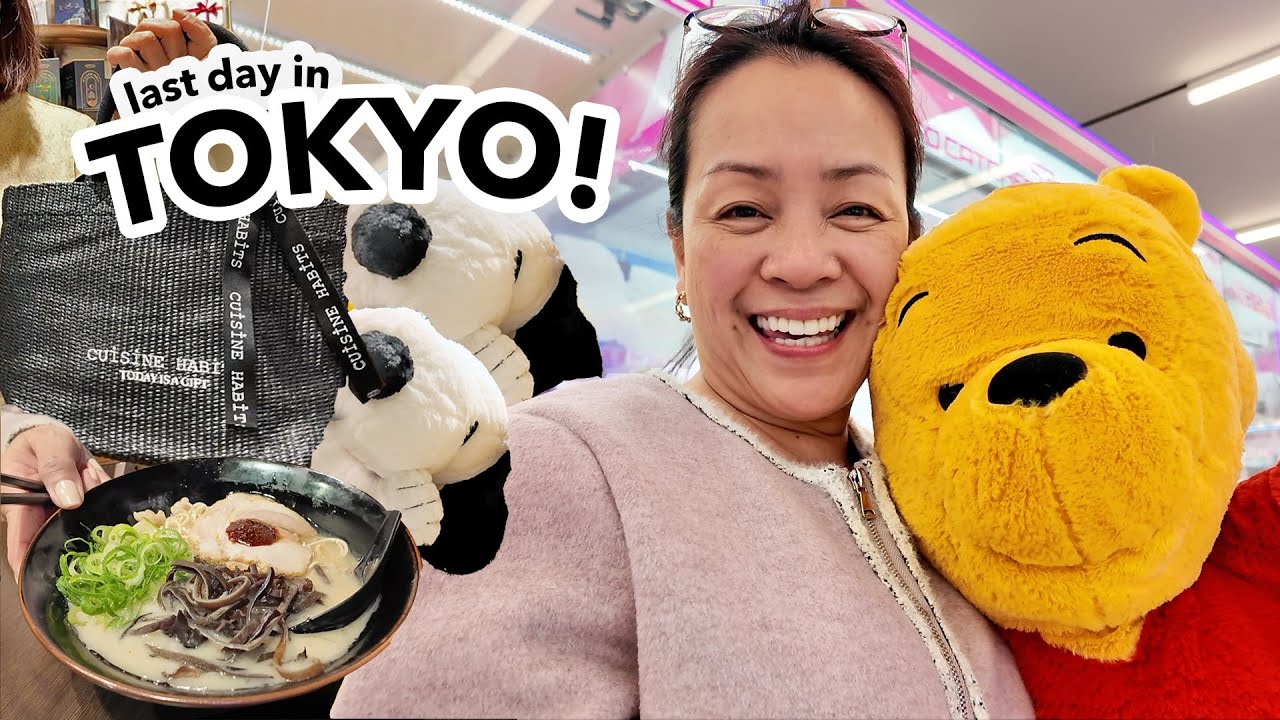 LAST DAY IN TOKYO! Last minute Shopping, Trying out a New Ramen Place and Going Home!