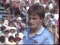 Henri Leconte vs Bjorn Borg 1/8 Monte Carlo 1983 2ème set "first last" Borg match before retirement