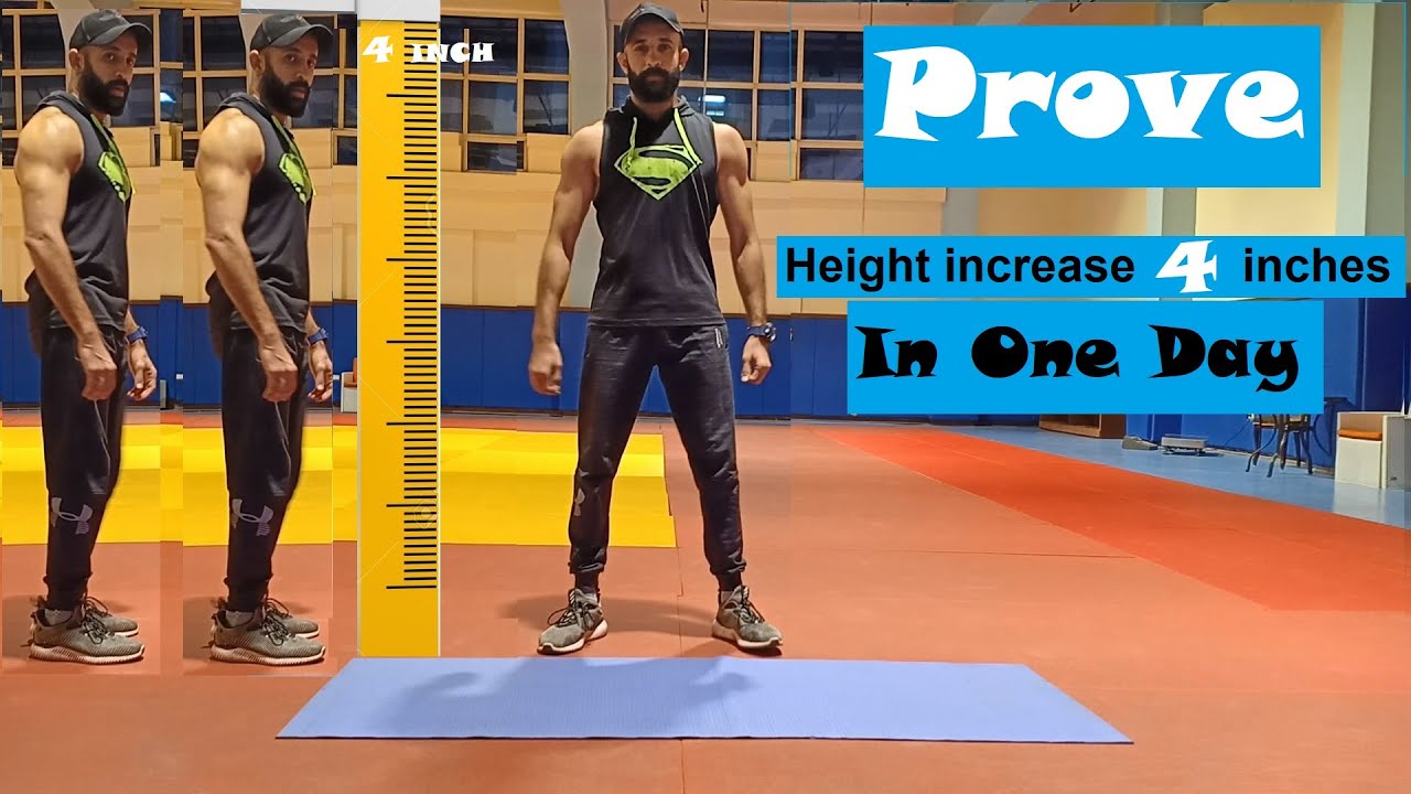 Steps To Increase Height 4 Inches In One Day - YouTube