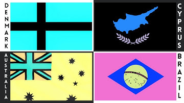 Country Flags With Inverted Colors 😱 | Shocking Flag Transformations Explained (Part 1)