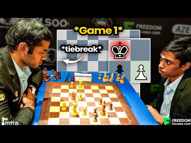 International Chess Federation on X: The first game between Erigaisi and  Praggnanandhaa fades out to a draw. Whoever wins the next game advances to  the semifinals; if the second clash ends in