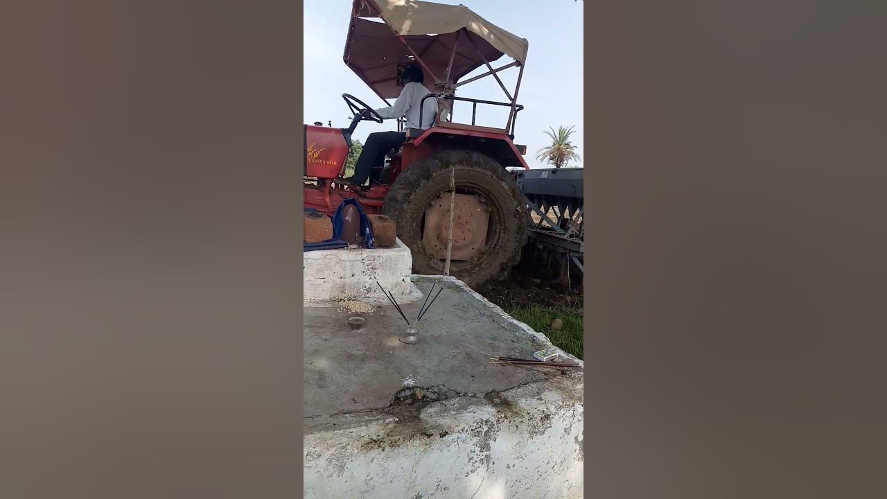 How to sow soybean with tractor phonk YouTube