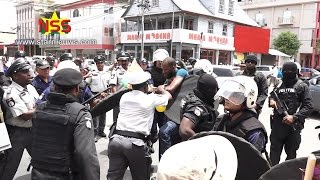 Arrestaties met geweld verricht