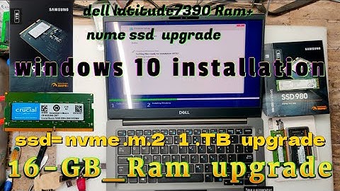 DELL Latitude 7390 i5-8th gen Ram +SSD nvme m.2  -Upgrade DELL Latitude 7390 Disassemble