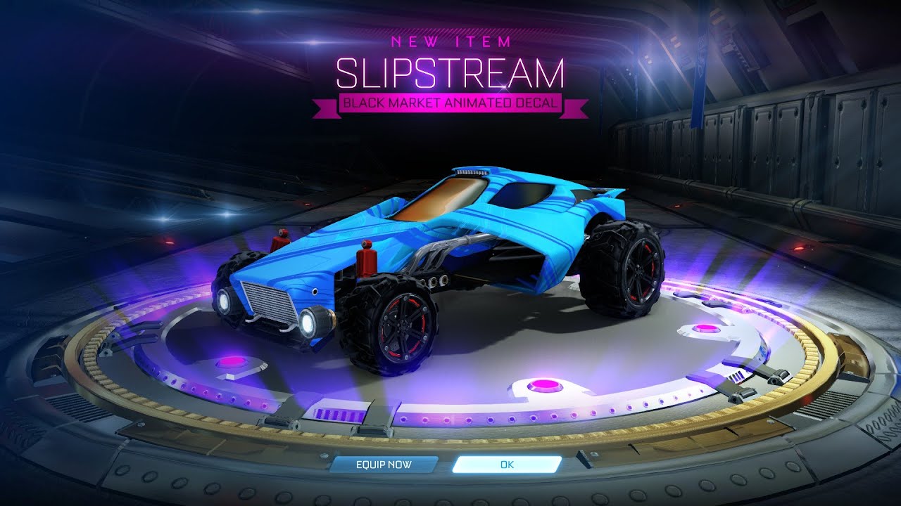 Rocket League Black Market Slipstream Animated Decal