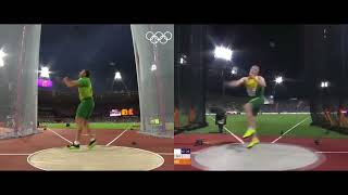 Virgilijus Alekna vs Mykolas Alekna Discus Throw Technique Comparison