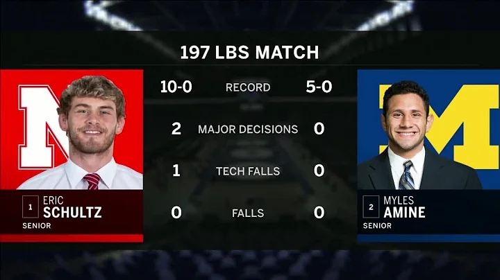 197 LBS: #1 Eric Schultz (Nebraska) vs. #2 Myles A...